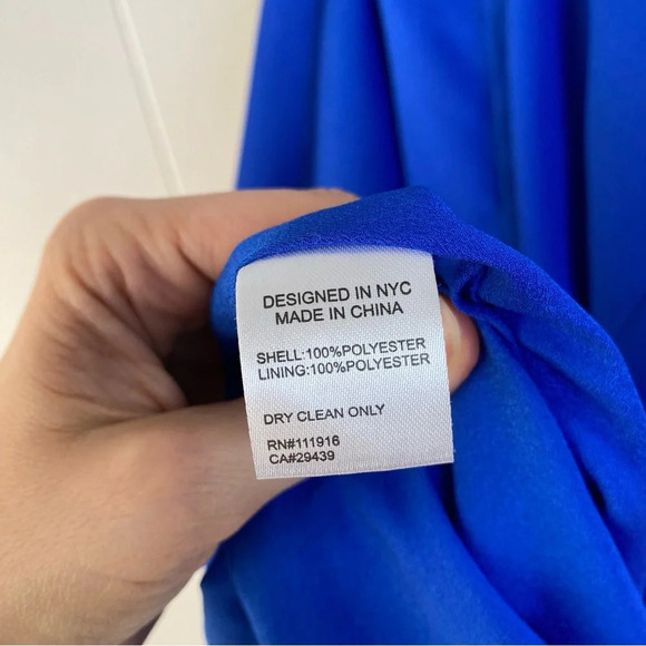 Yumi Kim Blue Floral Shift Dress Size Medium Exposed Zip Love Potion Mini #DR710 - Picture 5 of 15